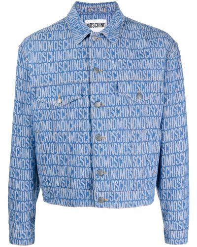 Moschino Klassische Jeansjacke - Blau