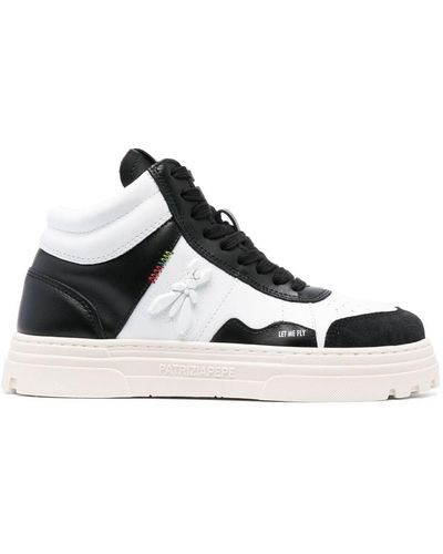Patrizia Pepe Leather High-top Sneakers - White