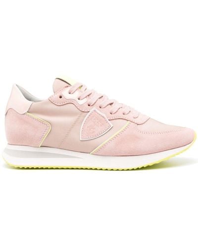 Philippe Model Tropez Lace-up Trainers - Pink