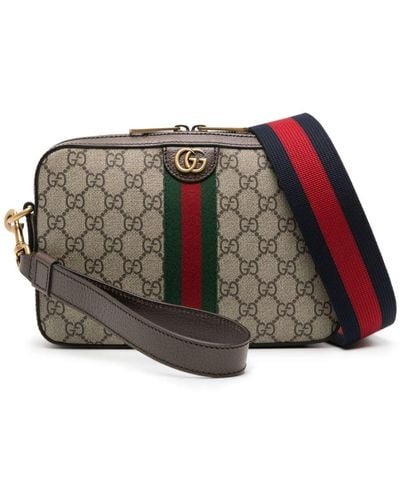 Gucci Ophidia GG crossbody bag - Braun