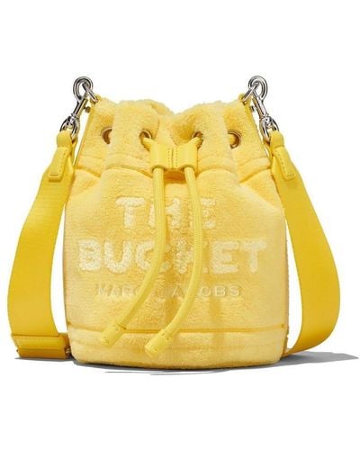 Marc Jacobs The Bucket Tas Met Tekst - Geel