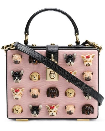 Dolce & Gabbana Dog Heads Shoulder Bag - Multicolor
