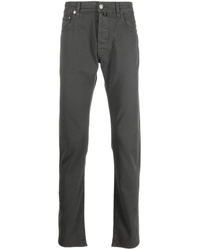 Jacob Cohen Straight-leg Mid-rise Jeans - Gray