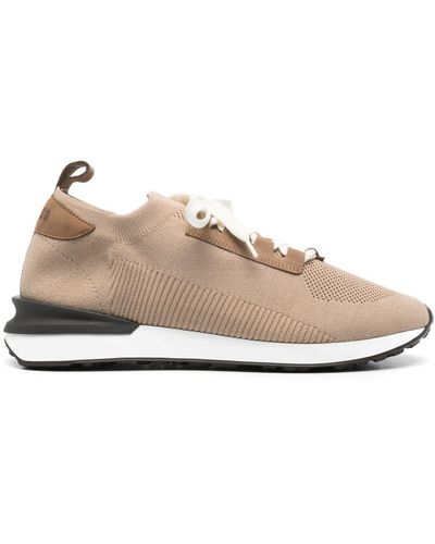 Peserico Almond Knitted Sneakers - Natural