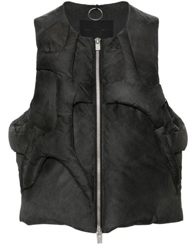 HELIOT EMIL Diffusion Panelled Down Gilet - Black