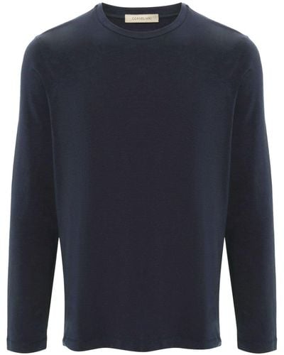Corneliani T-shirt a maniche lunghe - Blu