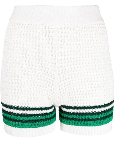 Casablancabrand Shorts Tennis all'uncinetto - Verde