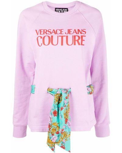 Versace ベルテッド スウェットシャツ - パープル