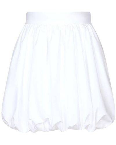 Dolce & Gabbana Bubble-silhouette Cotton Miniskirt - White