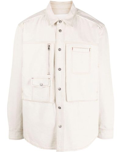 Isabel Marant Multiple-pockets Shirt Jacket - Natural