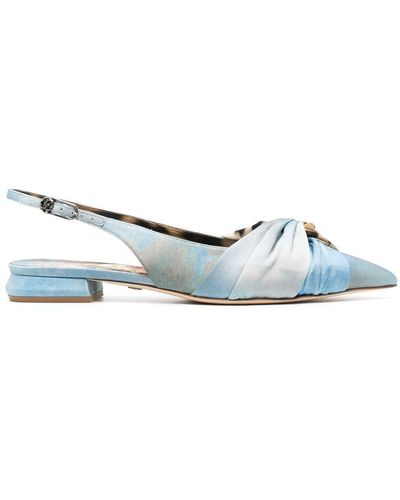 Roberto Cavalli Slingback With Wild Leda Print - Multicolour