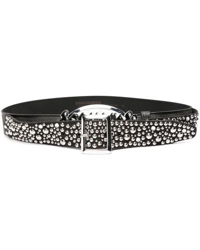 DSquared² Leren Riem - Zwart