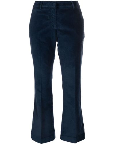 PT Torino Concealed-fastening Flared Trousers - Blue