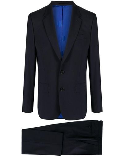 Paul Smith Single-breasted Wool-blend Suit - Blue