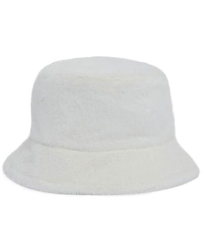 Apparis Sombrero de pescador con pelo artificial - Blanco