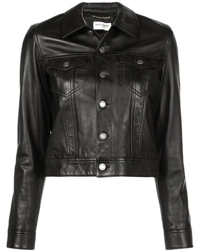 Saint Laurent Denim-style Jacket - Zwart