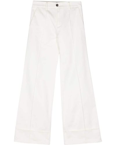 Societe Anonyme Pantalon à coupe droite - Blanc