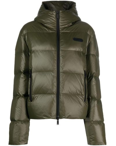 DSquared² Logo-patch Puffer Jacket - Green