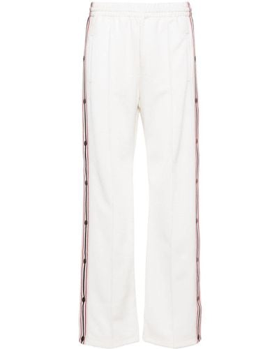 Golden Goose Striped Track Trousers - White