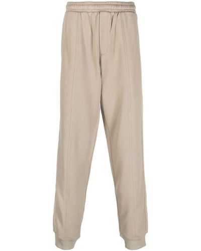 Helmut Lang Elasticated-waist Cotton Track Trousers - Natural