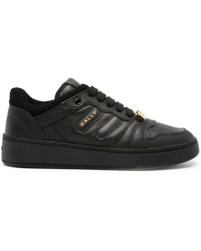 Bally Royalty Lace-up Leather Sneakers - Black
