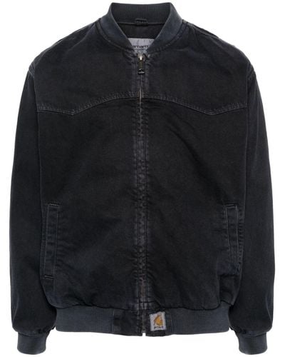 Carhartt Faded Cotton Bomber Jacket - Black