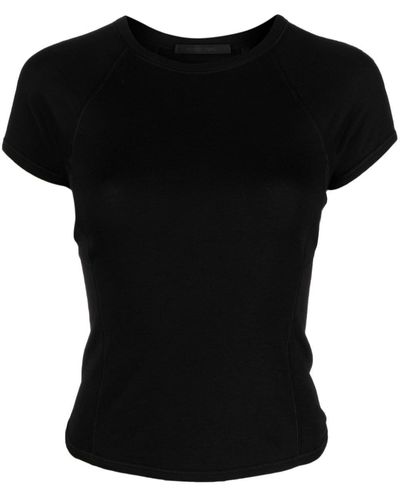 Helmut Lang T-Shirt mit U-Ausschnitt - Schwarz