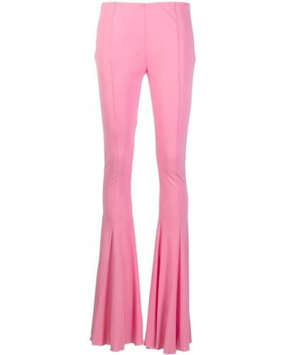 Blumarine Mid-rise Flared Trousers - Pink