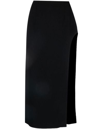 GIUSEPPE DI MORABITO High-waisted Side-slit Skirt - Black