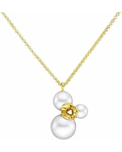 Tasaki Collier M/G ILLUSION en or 18ct à pendentif à perle - Métallisé