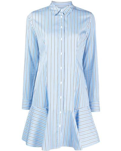 Lauren by Ralph Lauren Triella Striped Shirt Dress - Blue