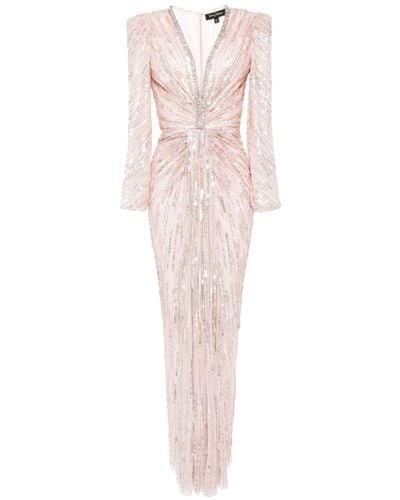 Jenny Packham Darcy Embroidered Gown - Pink