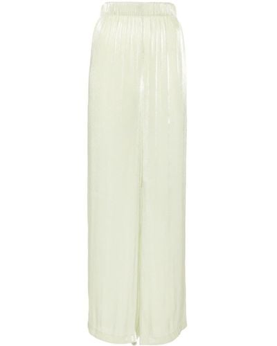 Jonathan Simkhai Georgette Straight-leg Trousers - White