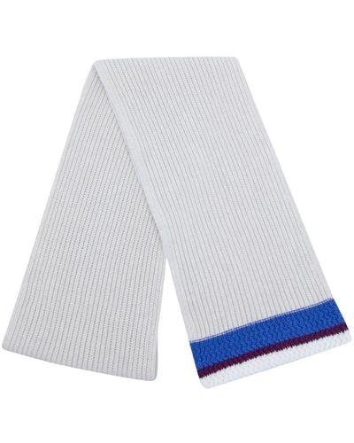 Pringle of Scotland Tipped Wool-cashmere Scarf - White