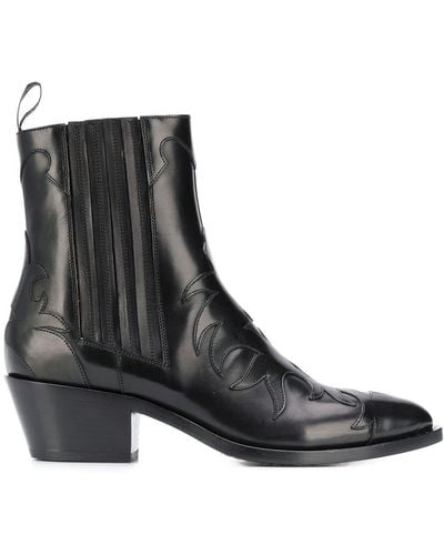 Sartore Stud-embellished Ankle Boot - Black