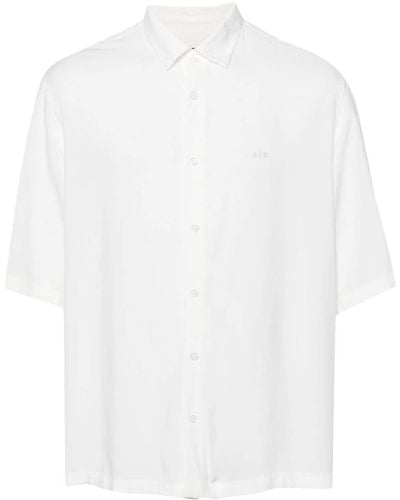 Armani Exchange Short-sleeve ripstop shirt - Weiß