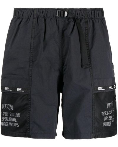 WTAPS Shorts mit Gürtel - Schwarz