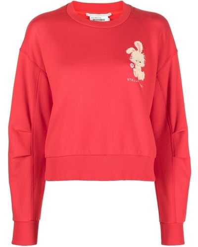 Stella McCartney Sweater Met Print - Rood