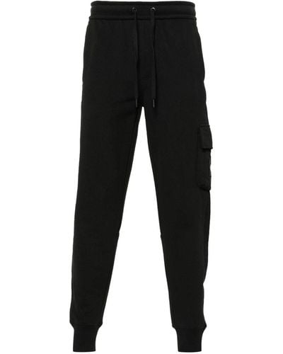Calvin Klein Logo-patch Cotton Track-pants - Black
