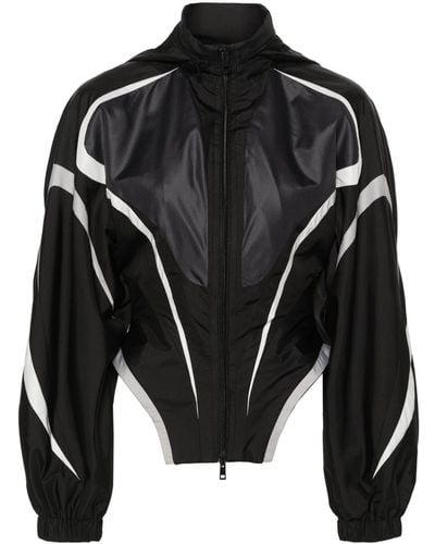 Mugler Jacke mit Korsageneinsatz - Schwarz