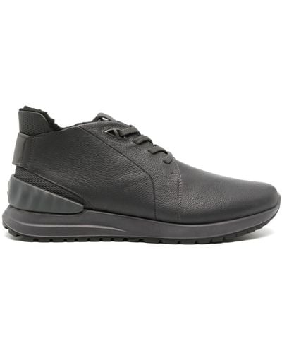 Ecco Astir Waterproof Leather Sneakers - Black