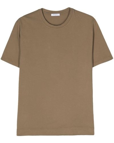 Boglioli Crew-neck Cotton T-shirt - Brown
