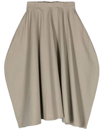 Societe Anonyme Numa Cotton Midi Skirt - Natural