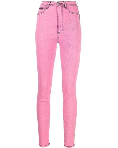Philipp Plein High Waisted jeggings - Pink