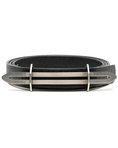 Julius Vector leather belt - Schwarz