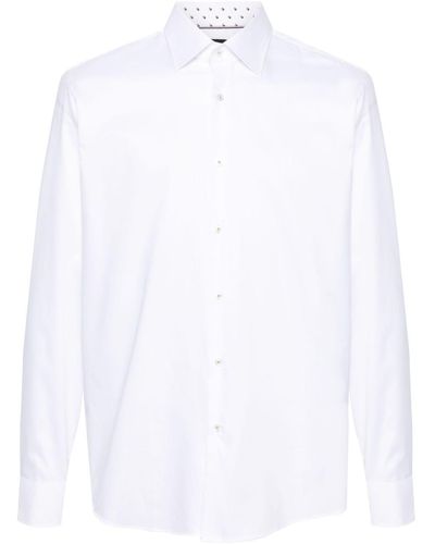 BOSS Long-sleeve Cotton Shirt - White