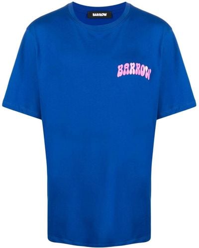Barrow T-shirt Met Logoprint - Blauw