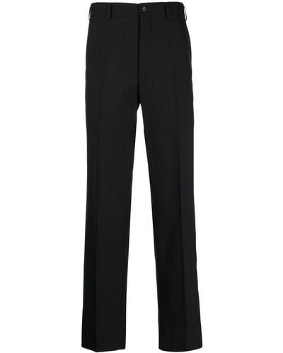 Comme des Garçons Pinstripe-print Tailored Pants - Black