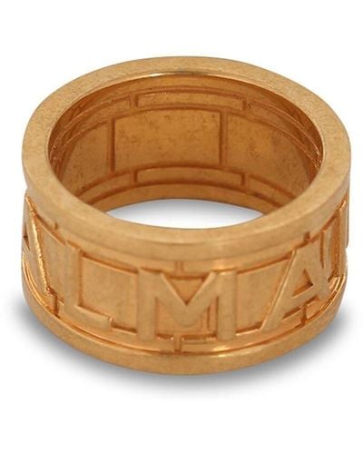 Balmain Ring Met Logo Reliëf - Metallic