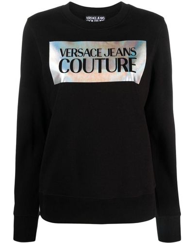 Versace Jeans Couture ロゴ スウェットシャツ - ブラック
